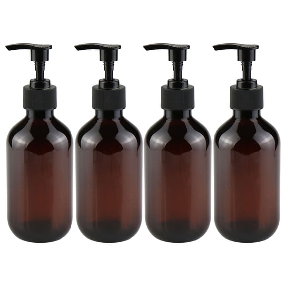 4Pcs 10oz/300ml Pump Bottles Empty Plastic Pump Lotion Bottles, Refillable Dispenser Bottles for Body Wash,Shampoo,Massage Lotion,Gel