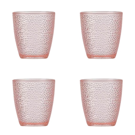 4Pcs 10oz Acrylic Drinking Glasses, Reusable Tumblers Drinkware Unbreakable Water Glasses Cups Stackable & Dishwasher Safe for Home Outdoors Restaurant, Coffee