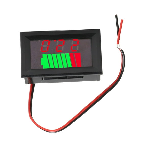 4Pcs 12-72V Battery Charge Indicator Battery Capacity Meter Digital Display