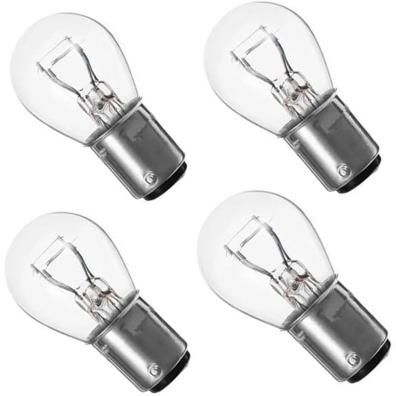 4Pcs 12V 21/5W 1176 1142 BA15D Clear Car Bulbs Car Turn Signal Bulbs Auto 1142 Halogen Signal Lights Stop Brake Tail Indicator Lamp DC12V BA15D Halogen Bulbs Lamp 4300K Yellow