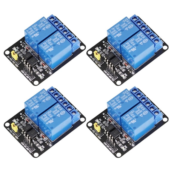 4Pcs 12V/24V 2-Way Bidirectional Relay Modules With Optocoupler Protection