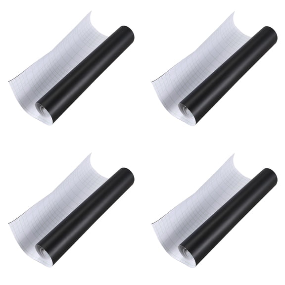 4Pcs 12X60 Inch Matte Black Vinyl Film Wrap Car DIY Sticker,4pc car sticker,Black