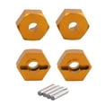 thumbnail image 1 of 4Pcs 12mm Metal Wheel Hex Hubs With Axle Pins For Traxxas 1/16 E-Revo Slash 4WD Summit VXL RC Car Vehicle, 1 of 5