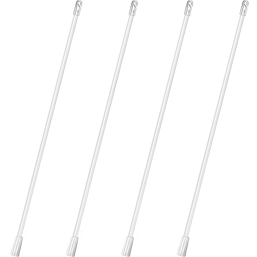 4Pcs 13 Inches Clear Replacement Blind Tilt Wand, Vertical Blind Wand
