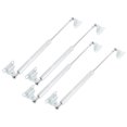 thumbnail image 1 of 4Pcs 15 inch 200N/45LB Silver Tone Universal Lift Supports Struts Shocks Gas Spring Replacement for Car Boat RV, 1 of 7