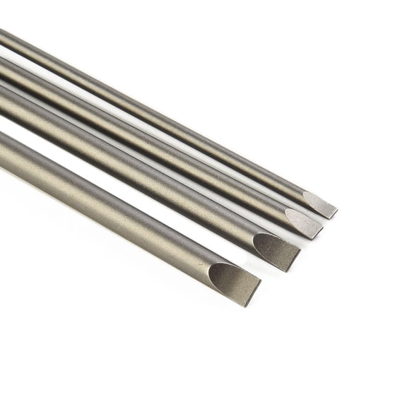 4Pcs 150Mm Slotted Screwdriver Bit 3Mm-6Mm Magnetic Flat Head 1/4" Hex Shank