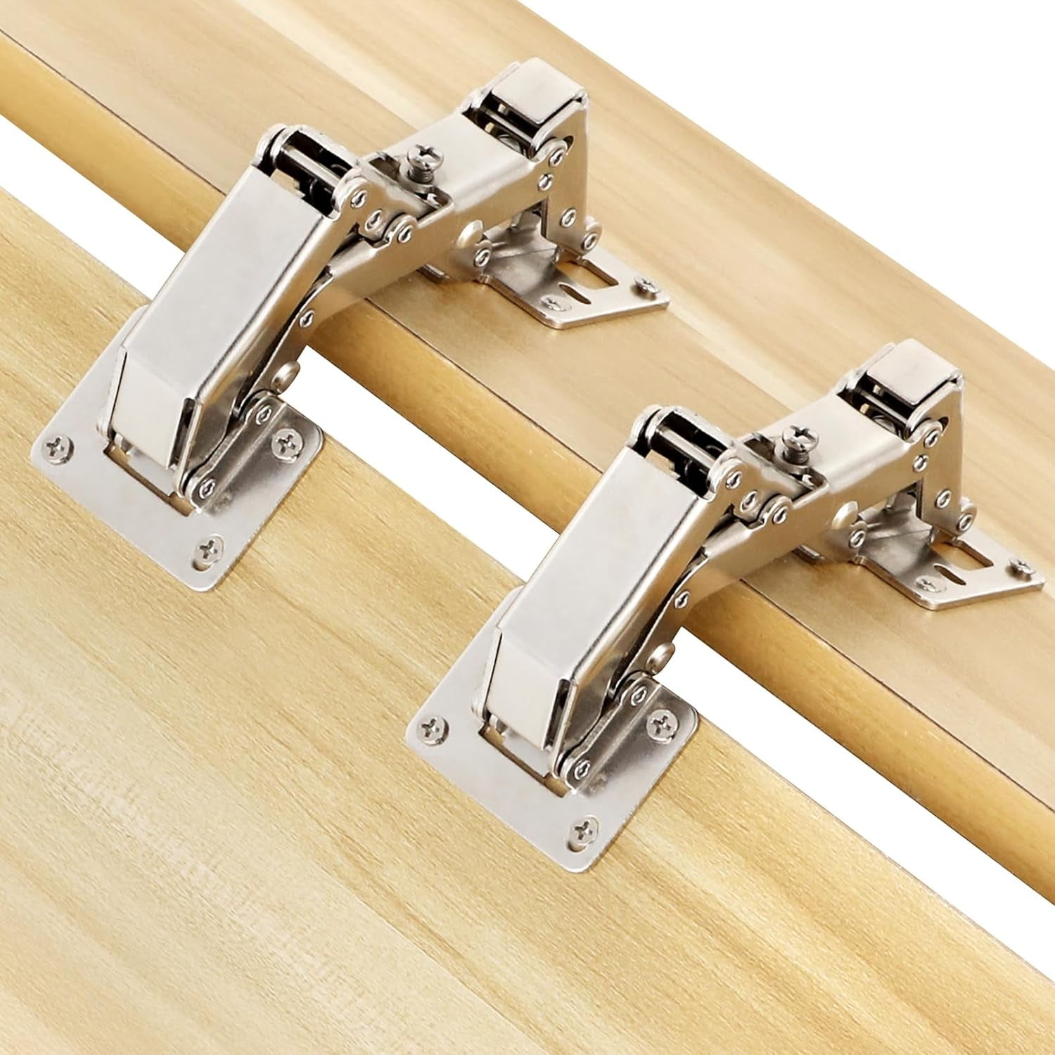 4Pcs 175 Degree Hinges, Silent Soft Close Doors Hinges