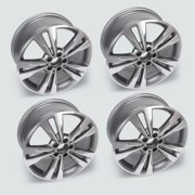 4Pcs 18 Wheel Rim 18x8.5-inch 5-Lug Machined Grey, for 2013-16 Mercedes-Benz E350 E200 E250 E300 E400