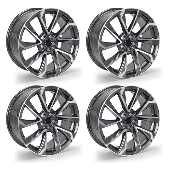 4Pcs 18" Wheel Rim 18x8-inch 5-Lug, for 2019-2024 Toyota Corolla, Gray Replacement Alloy Rims