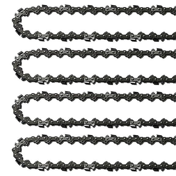 4Pcs 18Inch Chainsaw Chain 62 Drive Links 0.05In Gauge, 3/8In Pitch, 18In Replacement Chain Low- Chainsaw Chain