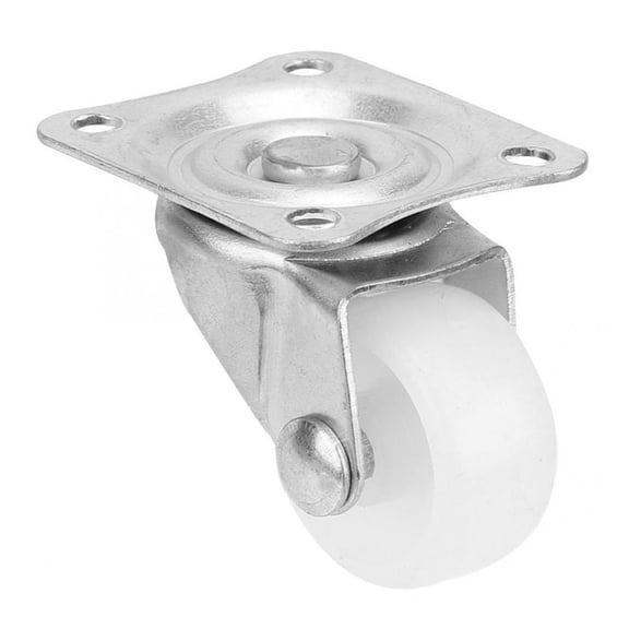 4Pcs 1in Nylon Swivel Caster 20KG Load Furniture Universal Roller Wheel for Cart Flatbed Truck Trolley Caster Wheels Replacement