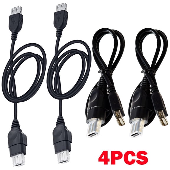 4Pcs 2.3ft PC Female USB To For Xbox Console Converter Cables Plug & Play HOT