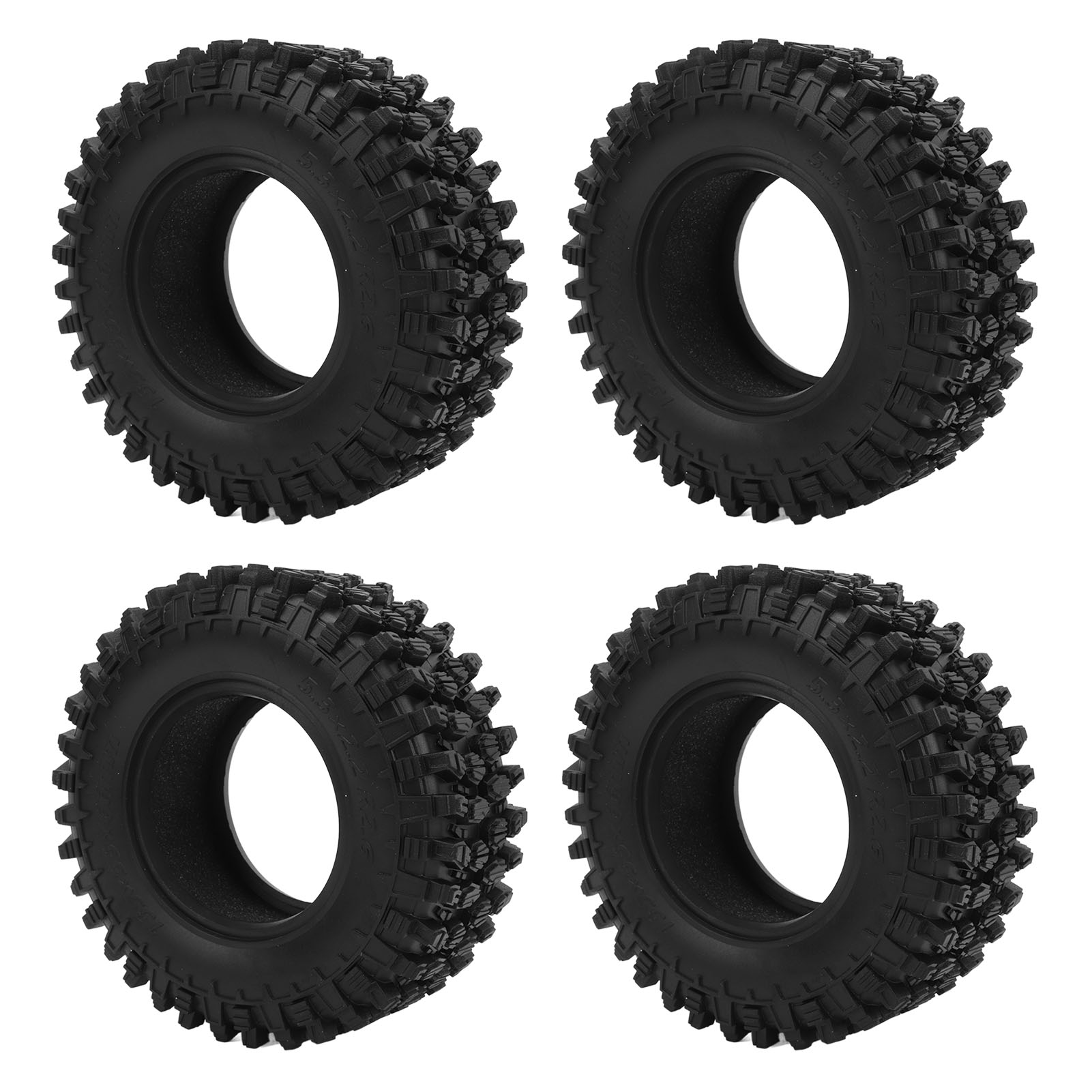 4Pcs 2.6in RC Crawler Tires Rubber Soft Replacement RC Car Wheel Tyre