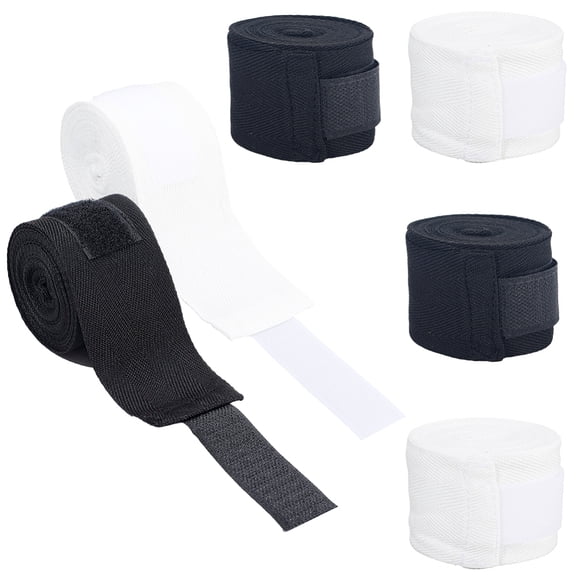4Pcs 2 Colors Cotton Boxing Hand Wrap Tactical Equipment Mixed Color 5000x53x3.5m 2pcs/color