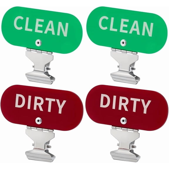 4Pcs 2 Colors Laundry Basket Labels with Stainless Steel Clips Mixed Color 65mm 2pcs/color for DIY