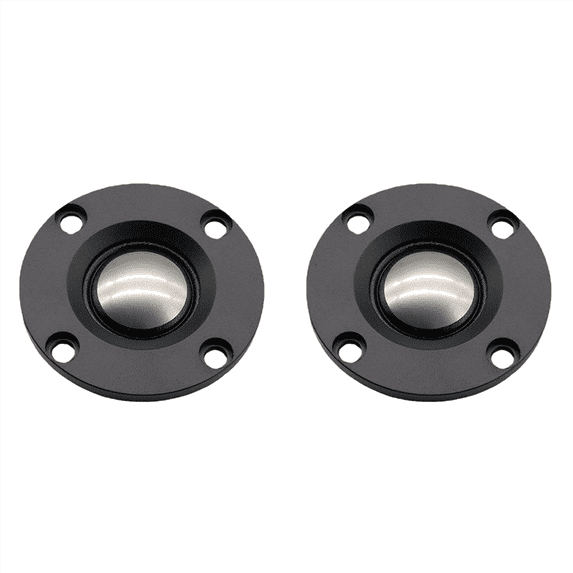 4Pcs 2 Inch 52MM Tweeter Audio Speaker 4 Ohm 12W Titanium Film Treble Speaker Dome Neodymium Mini Loudspeaker,4 x Tweeter Audio Speaker,Black