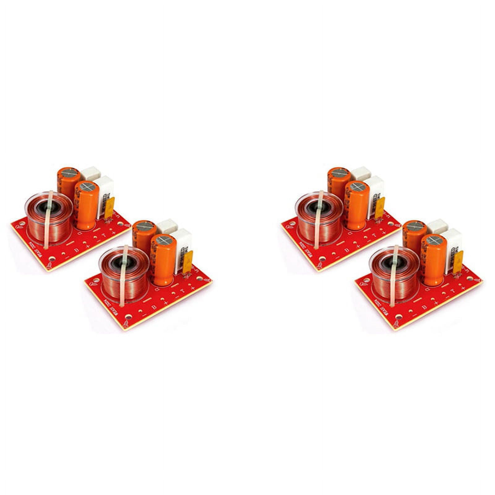 4Pcs 2 Way 80W DIY Speaker Filter Circuit Treble Bass Frequency Divider