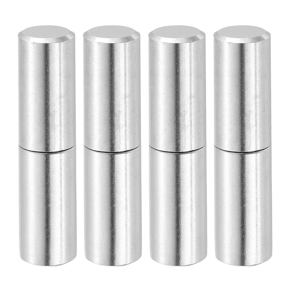 4Pcs 2" x 1/2" (LxD) Weld on Barrel Hinge for Metal Gate, Silver