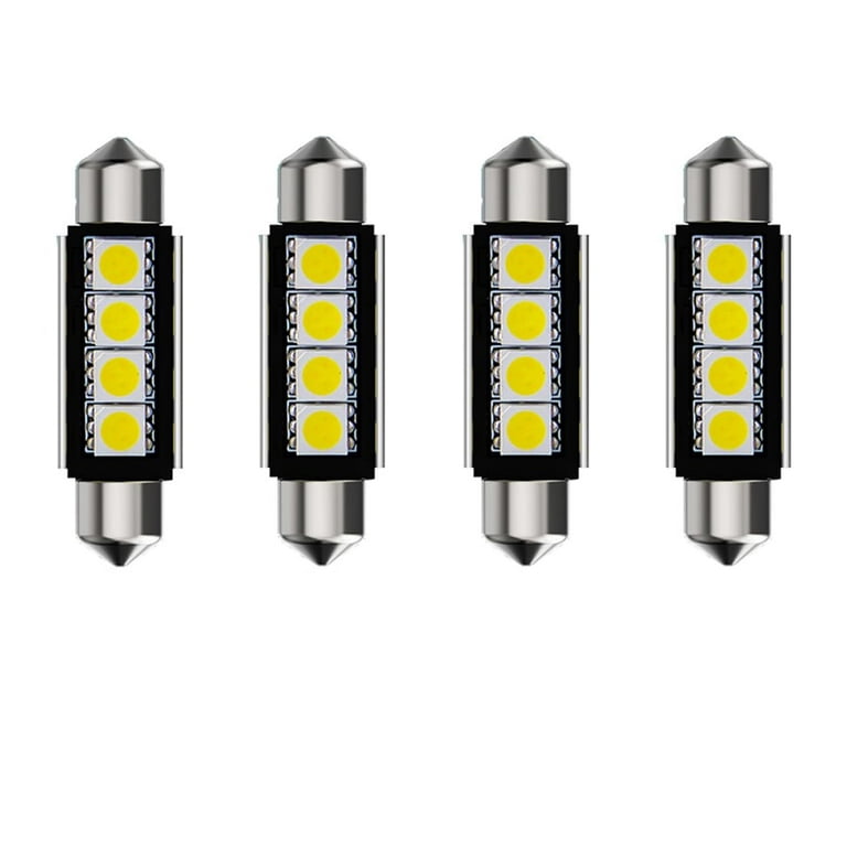 4Pcs 211-2 212-2 ZS23 578 LED Festoon Bulb 42mm 5050 3SMD Canbus Error For  Car interior Dome/Map/Trunk/License Plate Light Blue 