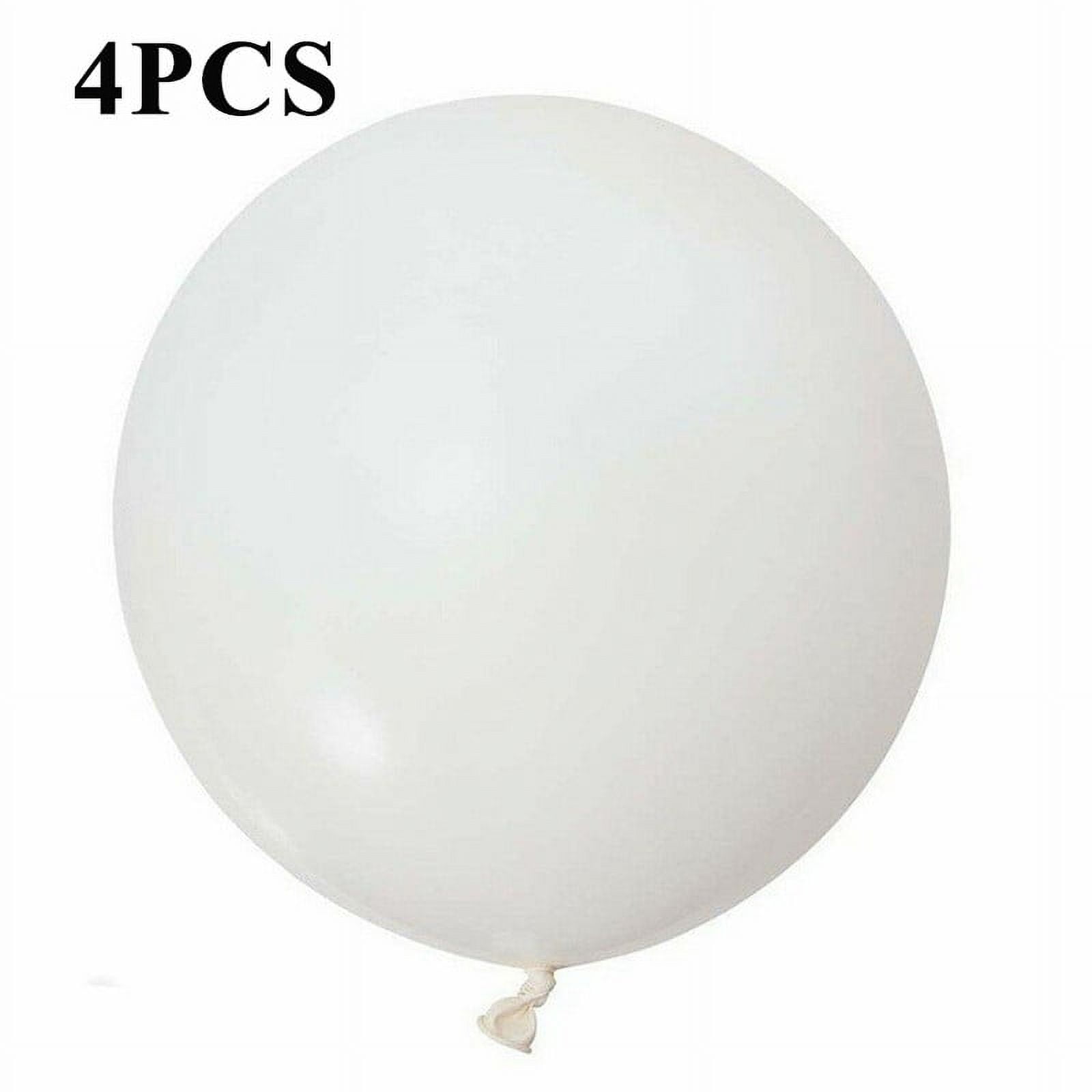 4Pcs 24Inch White Round Latex Balloons Diy Home Travel Wedding Party
