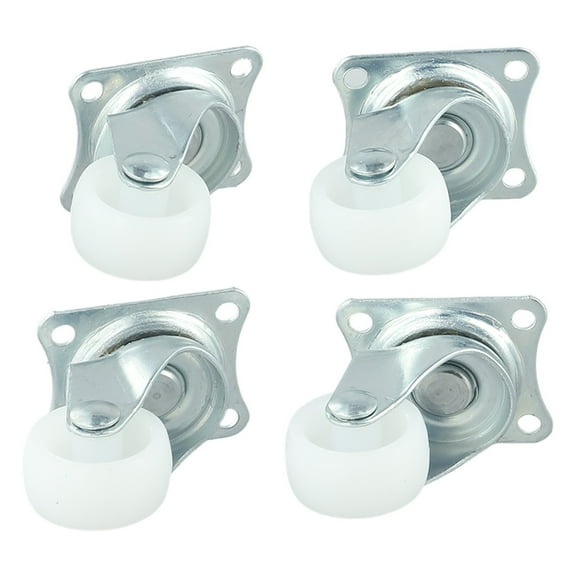 4Pcs 25mm Swivel Casters Heavy Duty Furniture Wheel Castor Silent Trolley Wheels For Table Chair Sofa with Safety Brake