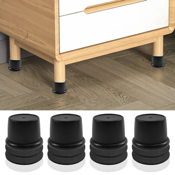 EUWBSSR 4Pcs 2in Bed Risers Multifunctional Adjustable Furniture Risers Desk Leg Riser with Anti Slip Design for Home Office Sofa Chair Couch