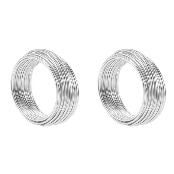 4Pcs 2mm Aluminium Wire 10M Craft Silver Wire for Jewellery Making Clay Modelling Bonsai and Model