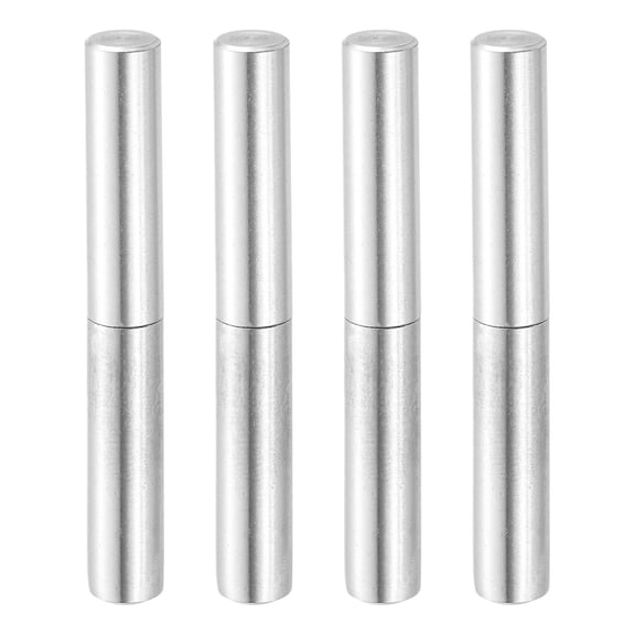 4Pcs 3-1/8" x 3/8" (LxD) Weld on Barrel Hinge for Metal Gate, Silver