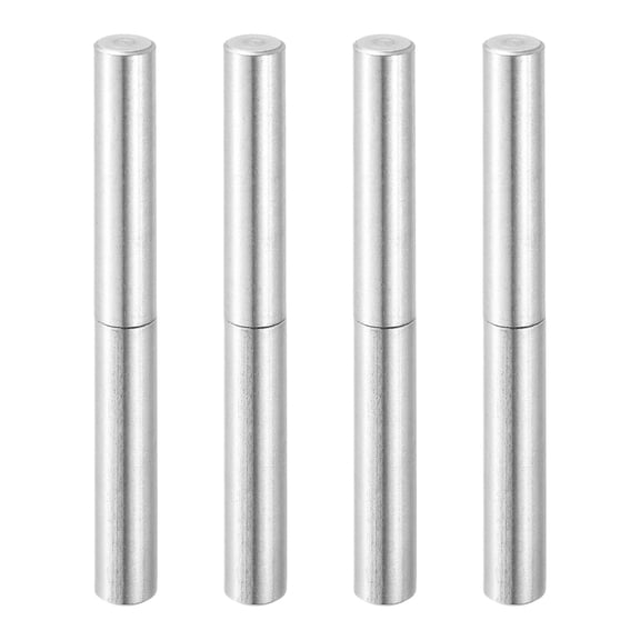 4Pcs 3-1/8" x 5/16" (LxD) Weld on Barrel Hinge for Metal Gate, Silver
