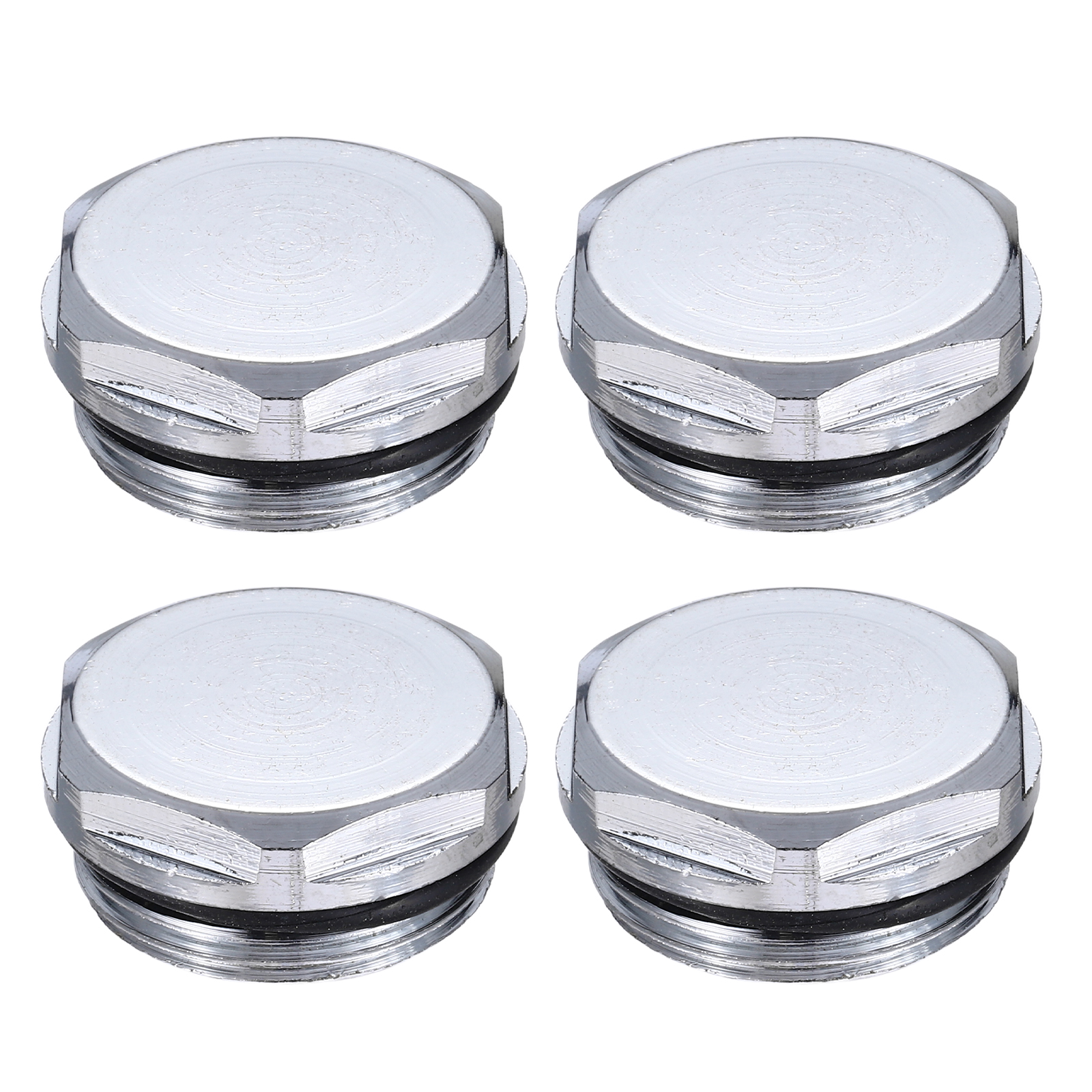 4Pcs 3 4 BSP Manual Radiator Air Vent Plug Nickel Plated Brass Plugs 
