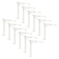 thumbnail image 1 of 12pcs Valance Clips, 3.5in Vertical Clear Plastic Valance Clips Hidden Retainer Holder Installation Bracket for Horizontal Wood and Faux Wood Blinds, 1 of 6