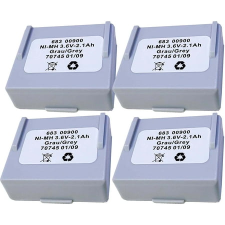 4PCS 3.6V 2100mAh 2.1Ah Battery 68300900 for HETRONIC Remote Control