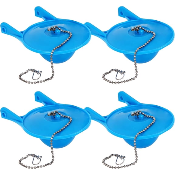 4Pcs 3 Inch Toilet Flapper Replacement Compatible with Gerber 99-788, Easy to Install with Stainless Steel Chain
