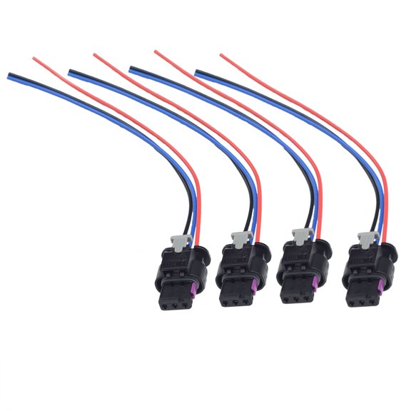 4Pcs 3-Pin Parking Sensor Connector For 2019-2022 Ram 1500 6MK25TZZAA