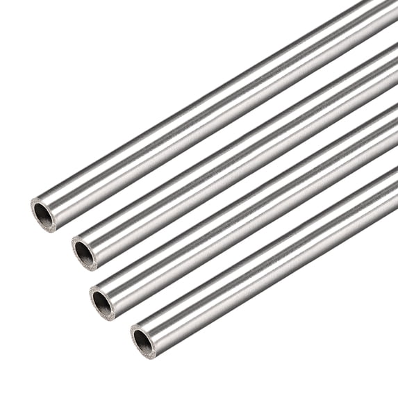 Uxcell 4Pcs 304 Stainless Steel Capillary Tube 2.2mm ID 3.2mm OD 30cm Long 0.5mm Wall 4.35mm ID 6.35mm OD