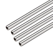 4Pcs 304 Stainless Steel Capillary Tube 4.95mm ID 6.35mm OD 30cm Long 0.7mm Wall