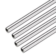 Uxcell 4Pcs 304 Stainless Steel Capillary Tube 2.2mm ID 3.2mm OD 30cm Long 0.5mm Wall 6.2mm ID 8mm OD