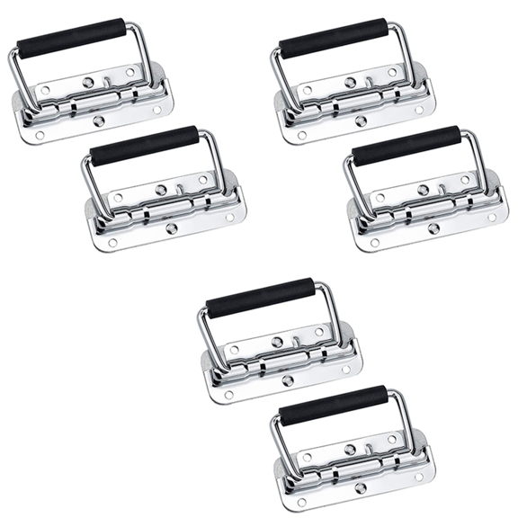 4Pcs 304 Stainless Steel Spring Handle Prop Box Tool Aluminum Activity Folding Industrial