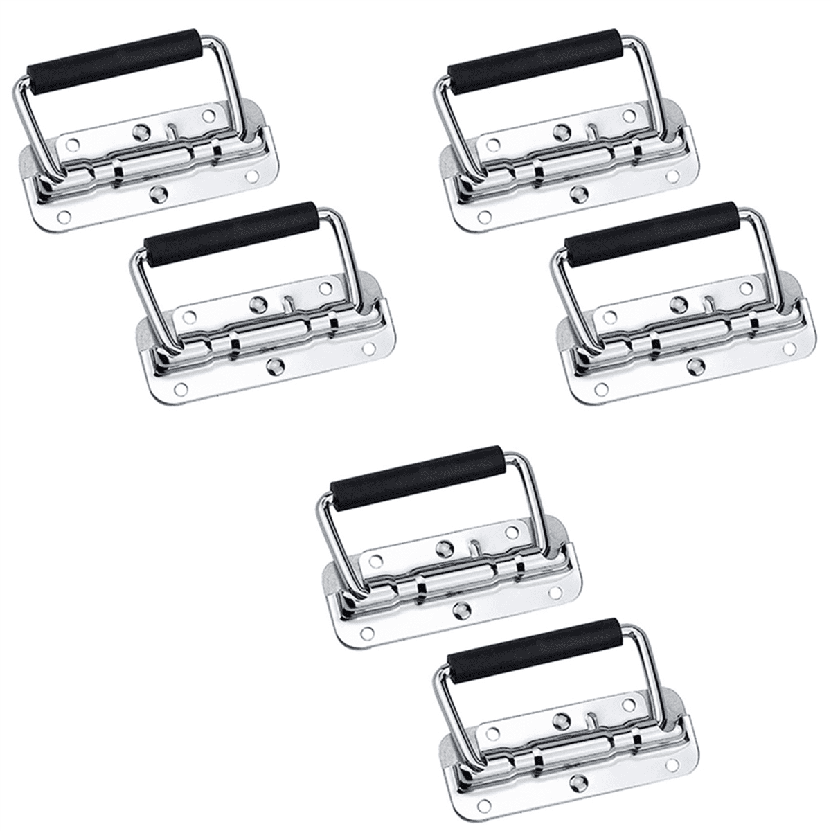 4Pcs 304 Stainless Steel Spring Handle Prop Box Tool Aluminum Box