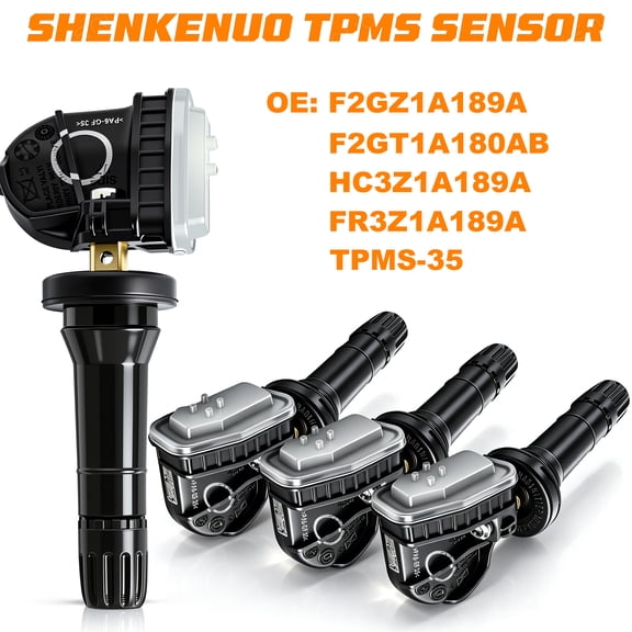 4Pcs 315MHz Tire Pressure Sensor TPMS Monitoring System Compatible with Ford F-150 Explorer Fusion/Lincoln Mkc Mkx Mkz, Replaces# F2GZ1A189A, F2GZ1A189B, F2GT-1A180-AB