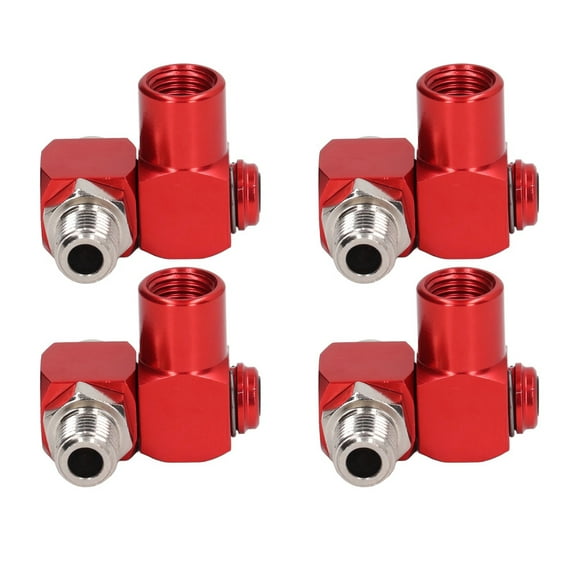 4Pcs 360 Degree Air Hose Connector 1/4in NPT Thread Industrial Fittings Pneumatic Tool Adapter