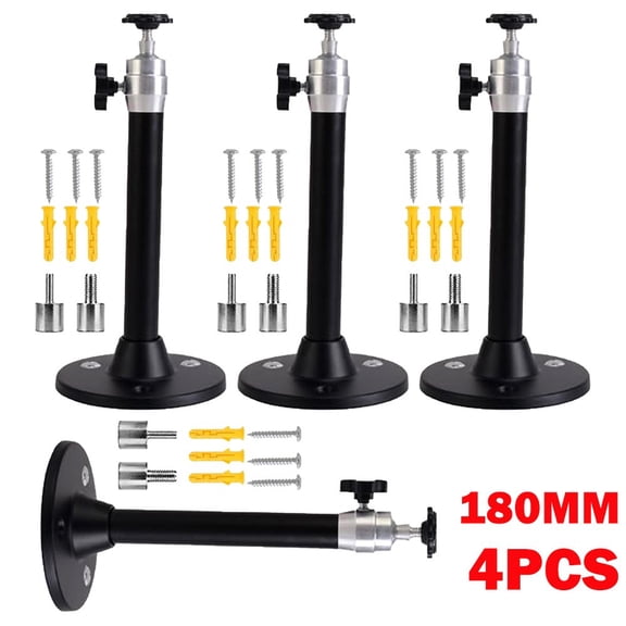 4Pcs 360 Rotatable Universal Wall Ceiling Mount Stand For Mini Projector DVR US