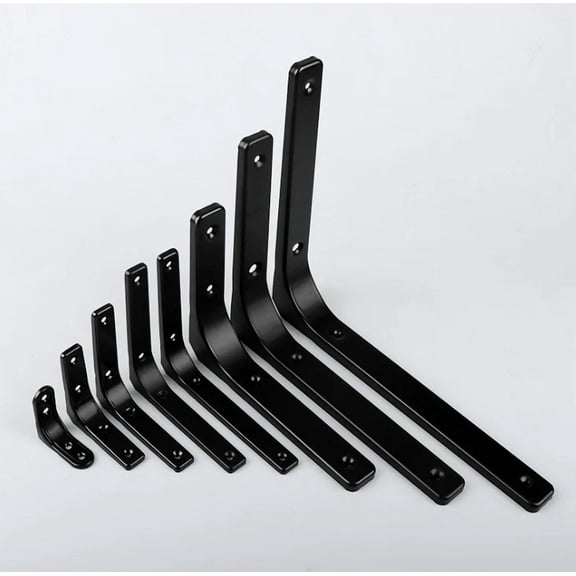 4Pcs 3Inch Stainless Steel Shelf Bracket Wall L-Shaped Fixed Hardware Bracket