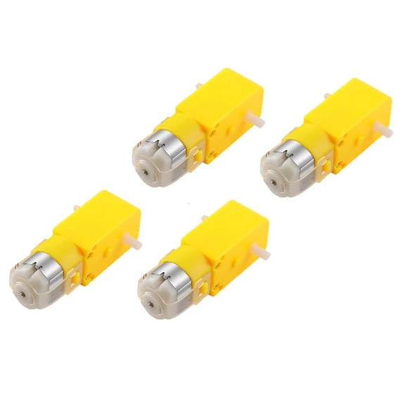 4Pcs 3V Ratio 1:48 Shaft Geared Motor Intelligent Car Robot Toys Motor