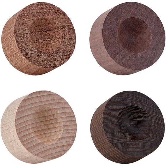 4Pcs 4 Colors Column Wood Aromatherapy Diffuser Essential Oil Diffuser for Home Office Car Mixed Color 50x23.5mm 1pc/color for DIY