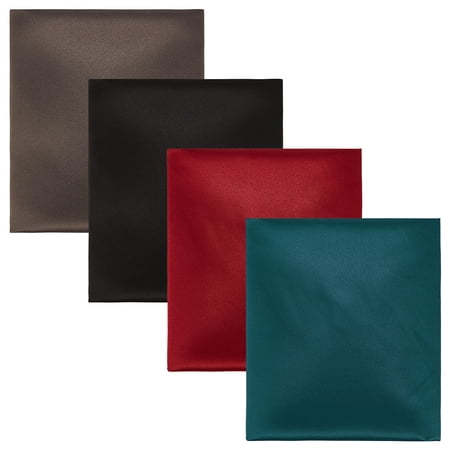 4Pcs 4 Colors Suede Fabric for Garment Fabric Rectangle Mixed Color 50x45x0.02cm 1pc/color