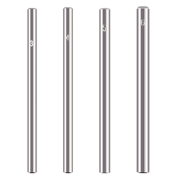 4Pcs 4 Style Metal Steel Snap Button Fastener Hand Punch Installation Tools Platinum 9.7~10x0.6~0.8cm 1pc/style diy