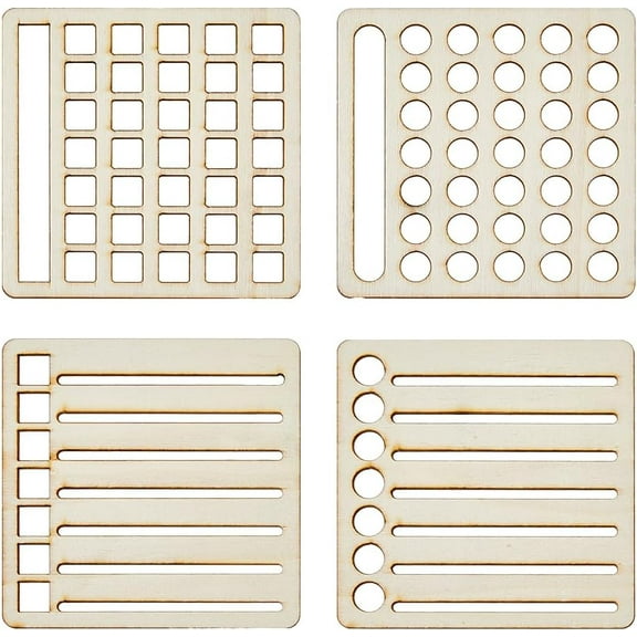 4Pcs 4 Style Speedy Spread Journal Stencils Calendar Tools Templates DIY Journals Notebook Schedule Templates for Journaling Planning 10X10cm White