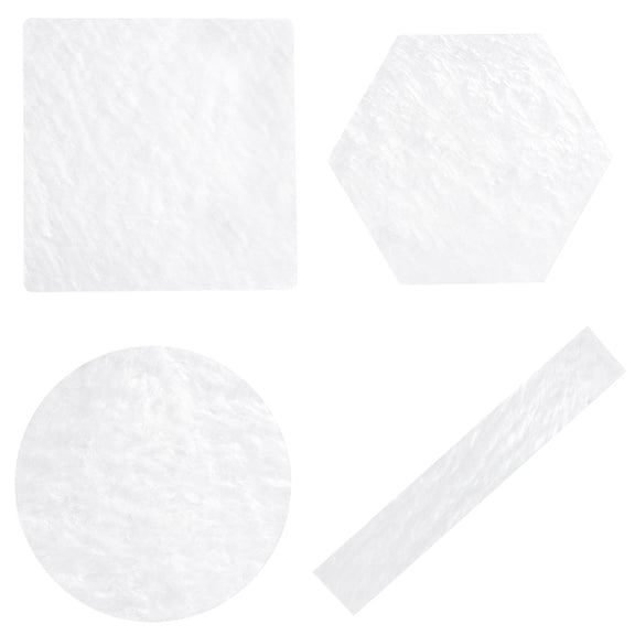 4Pcs 4 Styles Acrylic Color Palette Boards Nail Art Display Boards Mixed Shapes 9~18x3~10.5x0.25~0.3cm 1pc/style