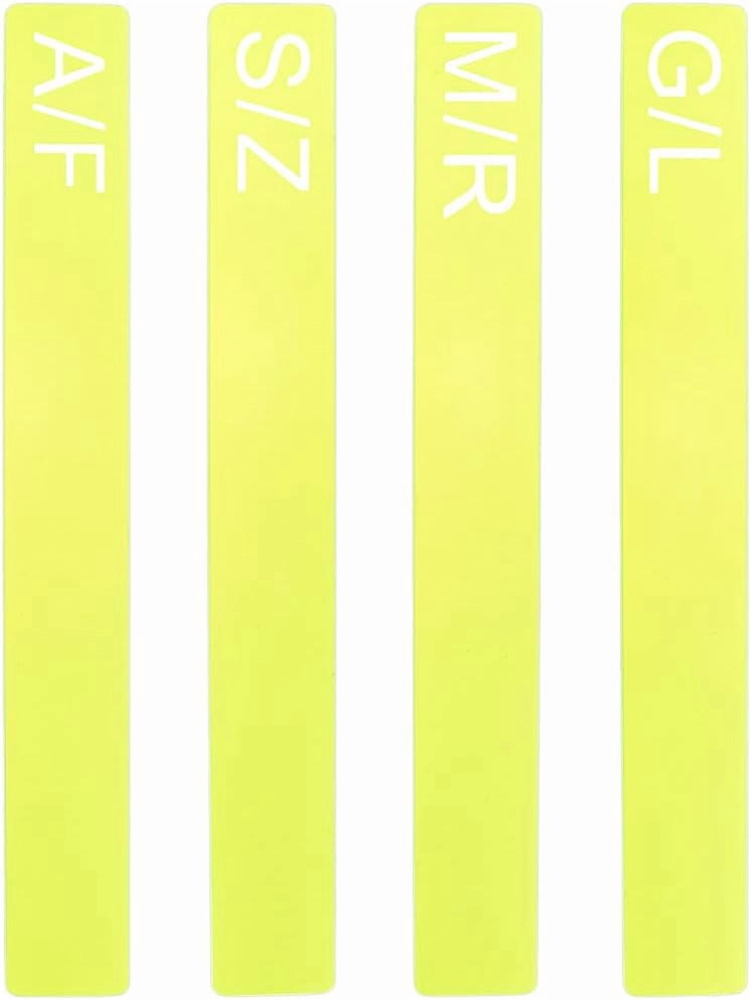 4Pcs 4 Styles Green Yellow Acrylic Vinyl Record Dividers A-Z Alphabet ...